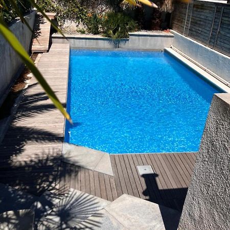 2 Pieces Rez-De-Jardin Dans Maison Avec Piscine Villeneuve-Loubet Kültér fotó